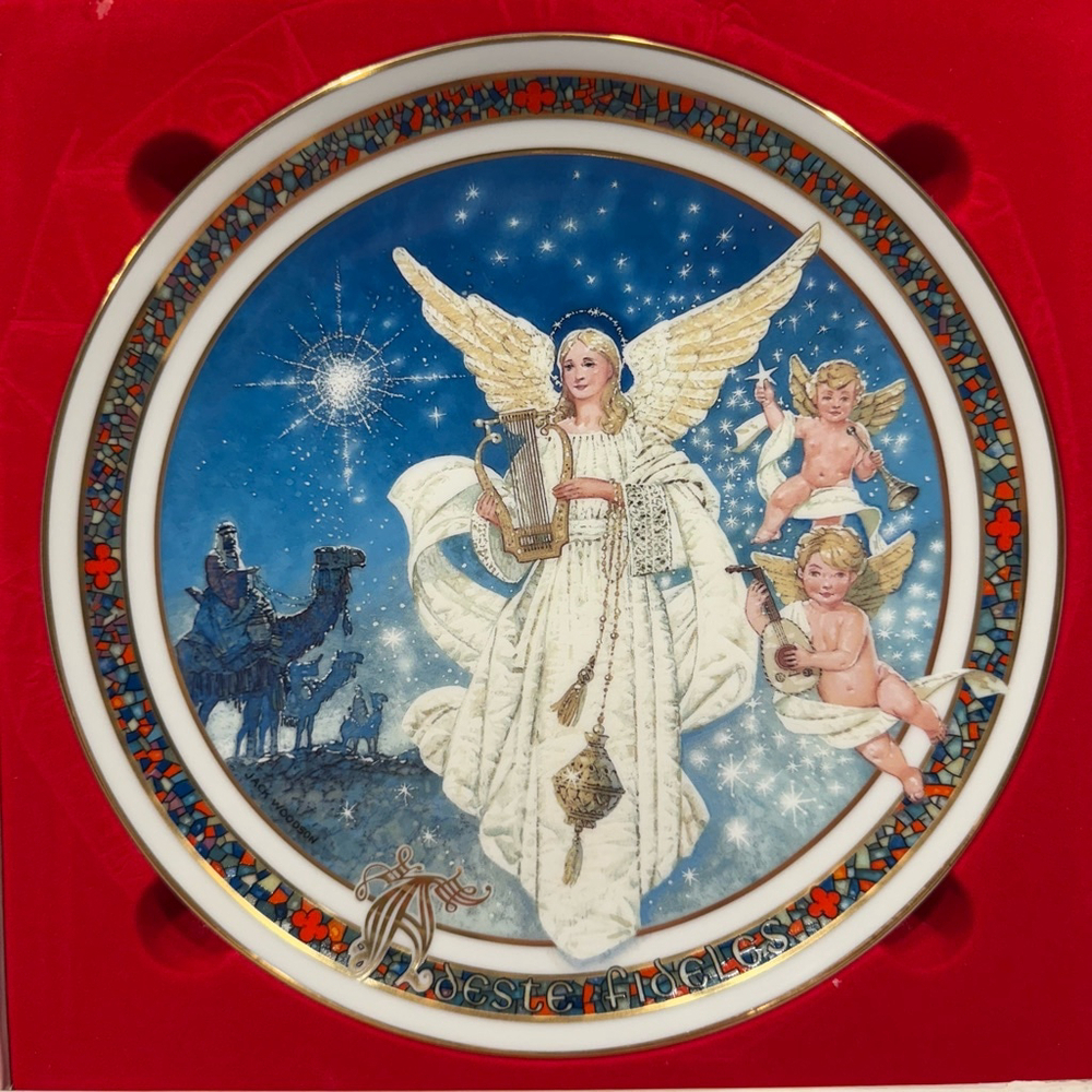 Royal Windsor Christmas Carol Collection Plate 1990 Jack Woodson